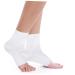 Housoutil 2 Pairs Cracked Heel Socks Rough Calluses Socks Breathable Socks Heel Sleeves Protectors Heel Moisturizing Socks Crack Heel Socks Dry Feet Women's Anti Cracked Feet Gel White