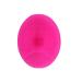 1PC Soft Silicone Facial Cleansing Pads Bath Wash Brush Hair Face Exfoliator Cleaning Scrubber Massage Shower Sponge Blackhead Removing Exfoliating for Shower Wash (Rosy)