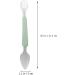 NUOBESTY Double Head Baby Silicone Food Spoon - Portable Mud Scraping Scraper for Babies - Green - Buy Online on GoSupps.com