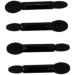 Baluue 200 Pcs Eye Shadow Applicator Double-end Eyeshadow Sponge Eyeshadow Makeup Brushes Black - Buy Online on GoSupps.com