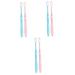 Minkissy 6 STK tooth hygiene oral hygiene dasal clean travel little head toothbrush charcoal tool toothbrushes with dense bristles dental accessories small head oral care japan pregnant woman