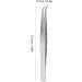 False Eyelash Applicator High Rebound Tail Eyelash Grafting Tweezers for Hair Salon for Beauty Dress Up for Beauty Shop for Personal Dress (Silver) - Buy Online on GoSupps.com