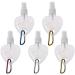 Durratou 10 Pieces Key Ring 50ml Heart Shaped Mist Bottle Fine Portable Empty Reusable for Liquid Containers - Buy Online on GoSupps.com