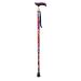 Crutches for The Elderly Wooden Carved Four-Legged Crutches Wrapped in Fancy Colours Aluminium Alloy Cane for The Elderly Four-cornered Walking Stick (Color : C) Smooth Sailing