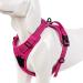 Winhyepet truelove dog harness no-pull reflective adjustable pet dishes with 2 linen clips simple control handle for small medium-sized and large dogs TLH5651 XS Pink