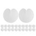 50 Pieces Heat Shield Guards Single Hole Hair Extensions Shield Circular Portable Fusion Glue Protector Spacers for Hair Extension Bonding