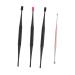 NOLITOY Double-Ended Set 4pcs Silicone Ear Scoops 1 Easy to Clean Random Color