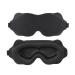 Eye Mask Blindfold Cover Blackout Night Weighted Sleeping Eye Shades 3D Cotton Sleep Mask for Womens Man Travel Dry Eyes Night Shift Airplane Side Sleeper Cooling Drowsy Confort Insomnia (Black)
