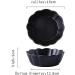 Black Porcelain Dessert Small Bowl 6 Inches Creative Breakfast Tableware Kitchenware OneColor - Buy Online on GoSupps.com