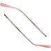 DeeboW Glasses Replacement Temples yewear Leg Plastic Glasses Parts Glasses Replacement Temples Temples Metal Tooth Thickness 1.2mm 1 Pair Rose Gold