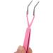 Lash Tweezers Curved Tip Stainless Steel Volume Eyelash Tweezers for Girls Women Beginners Makeup Artists - Buy Online on GoSupps.com