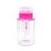 Distributeur de dissolvant de vernis ongles bouteille vide transparente pompe en plastique r cipient liquide rose 180ml D coration jardin