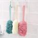 Long Handle Exfoliating Loofah Shower Sponge - Pink | Body Scrubber and Bath Brush - Buy Online on GoSupps.com