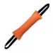 Dongker bite sausage for dogs 30cm dog bite tractor toy with two loops tug of tugs and taming for dog training K9 IPO OBIENCE ORANGE (handle with reflex strip)
