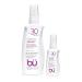 BU SPF 30 Sunscreen Spray for Face and Body Non Aerosol Spray Ultrafine WOWmist TSA Travel Size Sunscreen Clear Non Greasy Water Resistant White Sage 3.3 oz and 1 oz Set