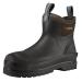 HISEA Men's Work Boots Chelsea Rain Boots Waterproof Garden Boots Durable Rain Shoes for Fishing Hunting Mud Working Outdoor 12 Brown
