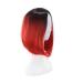 Healvian 1pc Gradient Color Cosplay Wig Synthetic Hair Wig Straight Short Wigs Fancy Dress Wigs Party Accessories 35.00X55.00X0.30CM Red - Buy Online on GoSupps.com