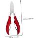 DRESSOOS 1pc Nail Clippers Fingernail Clipper Needle Nose Pliers Jewelry Making Pliers Nail Implements Nail Salon Nail Care Kit Nail Tool Toenail Red Ingrown Nails Manicure Stainless Steel - Buy Online on GoSupps.com