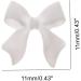 100 Pieces 3D Nail Bowknot Mini Butterfly Bow Ties Nail Charms Flatback Nail Art Resin Decoration for Nail Manicure Accessories Women Girls (White) - Buy Online on GoSupps.com