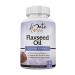 Flaxseed Oil Softgels 1000mg with Omega 3 6 9 Made Organic Ingredients for Cardiovascular Health & Immune Support, Promotes Healthy Skin, Nails & Hair Supplement Made in USA 100 Capsules by Amate Life