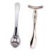 1 Set Double-end Facial Mask Spoon Face Mask Spoon Face Beauty Scoop Eye Cream Portable Makeup Spoon Eye Stick Essence Bar Beauty Eye Face 9.6x3.5cm Silver