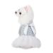 Barrageon dogs Kneid Sweet Princess Rock Clothing Cat puppy for small medium -sized Bowknot Pets Summer clothing dog cat (light blue -M) back length: 25 cm stripes - light blue