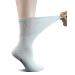 Yomandamor Women's 5 Pairs Non-Binding Cotton Crew Diabetic/Dress Socks with Seamless Toe and Cushion Sole 9-11 5 Pairs White