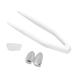 Brass plating braces fashionable metal double tooth decoration jewelry for Halloween hip-hop street party (silver)