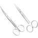 FOMIYES 6 Pcs Stainless Steel Scissors Set Curved & Straight Tip for Precision Cutting | International Shipping Available - Buy Online on GoSupps.com