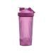 Shaker Cup Sports Portable Pratique Remuant Tasse 600Ml Plastique Shakers Bouteille Adultes Facile Installer Facile Utiliser Violet