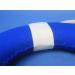 Hampton Nautical Vibrant Blue Lifering with White Bands  10" Solid Blue 10 inch - Buy Online on GoSupps.com