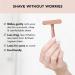 Kitsch Perfect Glide Safety Razor - Metal Handle with 5 Supply Blades | Reusable Single Blade Razor for Women - Buy Online on GoSupps.com