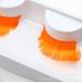 Healtheveryday 1 pair New Styles Handmade Long Fancy Party False Feather Eyelashes Makeup Eye Lash (Orange) - Buy Online on GoSupps.com