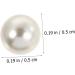 Anneome Decorative Rivets 150 Sets Pearl Claw Nails White Button Down Pearls Round Rivets Pearl Rivets Studs Clothing Mold 0.5X0.5X0.5CM White - Buy Online on GoSupps.com