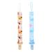Pack of 2 Pacifier Chains Cotton Baby Pacifier Chains Boys Girls Pacifier Chains with Clips Unisex Safe and Harmless