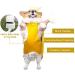 Luccalily Small Yellow Dog Raincoat with Hood | Waterproof Reflective Jacket for Small to Medium Dogs | Adjustable Belly Strap and Lightweight Poncho with Storage Bag - Buy Online on GoSupps.com