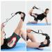 EOM Yoga Stretch Strap Leg Stretcher - Foot Stretching Belt with Loops for Rehabilitation & Gymnastics - Black - Buy Online on GoSupps.com