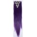 Clip In Hair Extensions - Realistic Purple-Blue Hairpiece 8 Wefts 26 (66cm) 140g - International Shipping - Buy Online on GoSupps.com