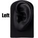 Soft Silicone Ear Model Pair | 1:1 Human Ear Jewelry Display | Practice & Teaching Tools in Black - Buy Online on GoSupps.com