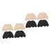 NOLITOY 8 Pairs Forefoot Half Size Pad Ladies Heels Shoe Inserts for Shoes That are Too Big Shoe Filler Soft Forefoot Pads Womens Shoes Heels Footpads High Heel Accessories Knitted Fabric