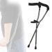 LINYUES Forearm Crutches Adult F-Shape Aluminum Crutches with Heavy Duty Non-Slip Rubber Feet Ergonomic Handles Load 130kg