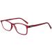Super flat reading glasses MR51 made of high-quality plastic with spring hinge and case Red + 1.00 dpt