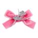 Ballet Dance Hair Clips - Silver Dance Girl with Pink Bow Hair Pin JBC37 - Buy Online on GoSupps.com