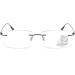 Bezax Borderless Men's Reading Glasses - Progressive Multifocus Square HD Lens Elastic Hinge +1.0 to +3.0 - Stylish Vision for Older Readers - Buy Online on GoSupps.com