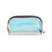 Holeographic make-up bags transparent dazzling cosmetic bag with zipper waterproof transparent portable for women teenagers girls bathrooms brushes pens gifts large