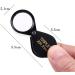 Magnifiers Jewelry Magnifying Glass Folding Scientific Document Magnifier/30* Comfortable Anniversary - Buy Online on GoSupps.com