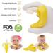 Organic BPA-Free Banana Teether for Baby Teething Relief | Soft Silicone Baby Toothbrush Toy | Soothes Sore Gums | Oral Hygiene for Infants & Toddlers - Buy Online on GoSupps.com