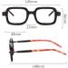 Nilza Square Reading Glasses for Men & Women | Retro Black Computer Glasses | Anti-Fatigue +2.0 Visual Aid - Buy Online on GoSupps.com