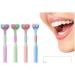 Three-Sided Soft Hair Toothbrush for Adults - Ultra Soft Bristles Oral Care Safety - Purple Violet Color | CLE - Buy Online on GoSupps.com