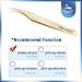 MEILAIMDY Eyelash Extension Tweezers - Professional Curvy & Pointed Edge Stainless Steel - 2 Pack Gold Precision Tool for False Eyelashes - Buy Online on GoSupps.com
